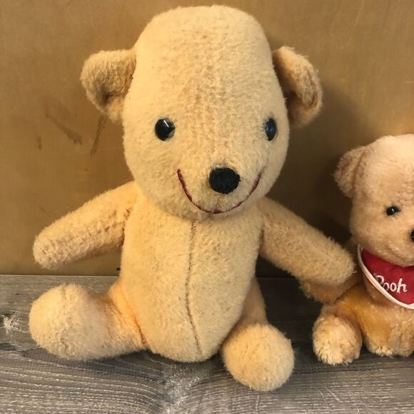 Lot Of Two Vintage Winnie The Pooh Stuffed Animal Plush Walt Disney Productions - Picture 3 of 11